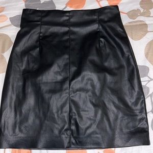 Leather skirt